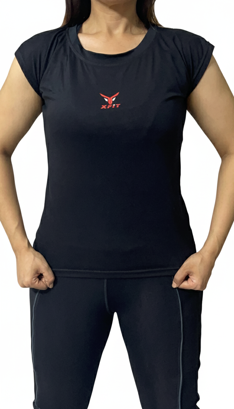 Stylish Black Gym T-Shirt