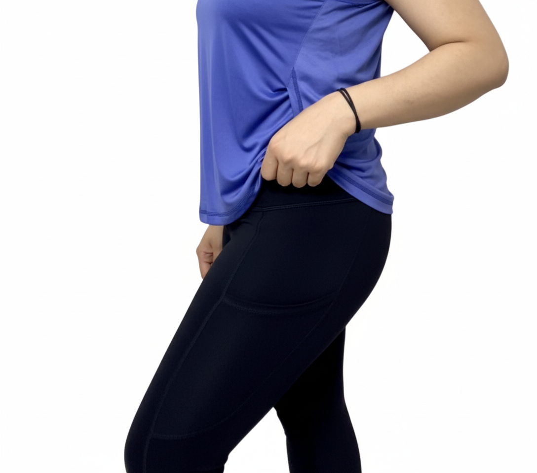 Relaxed Fit Slit-Hem Performance T-Shirt