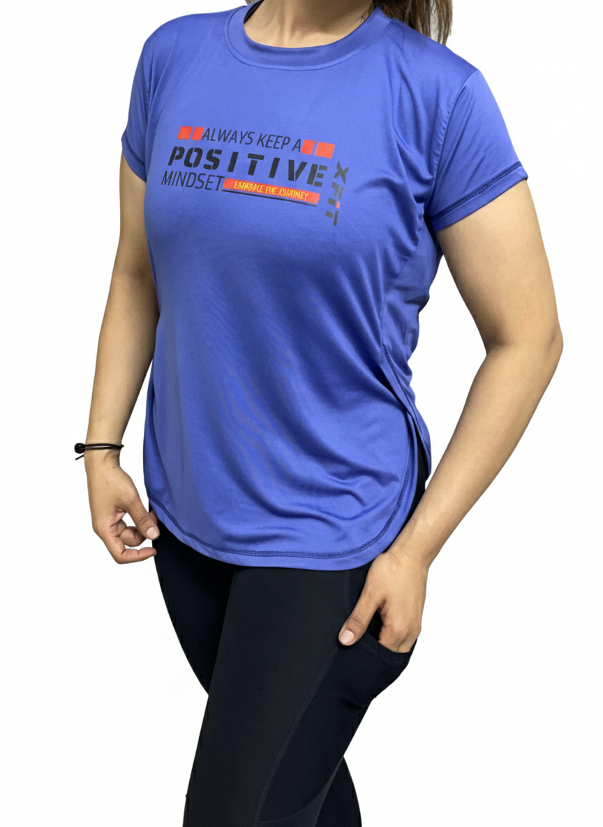 Relaxed Fit Slit-Hem Performance T-Shirt