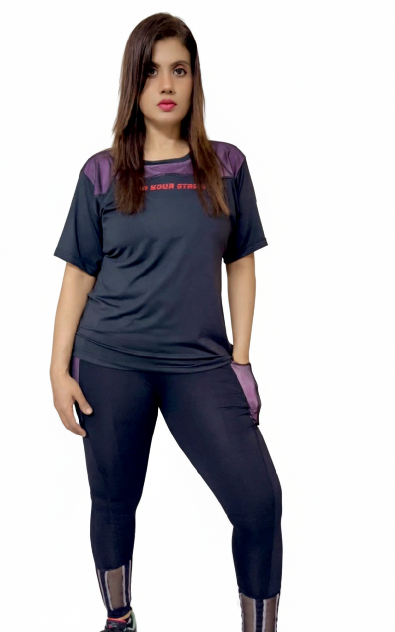 Pink Spark Black Tee