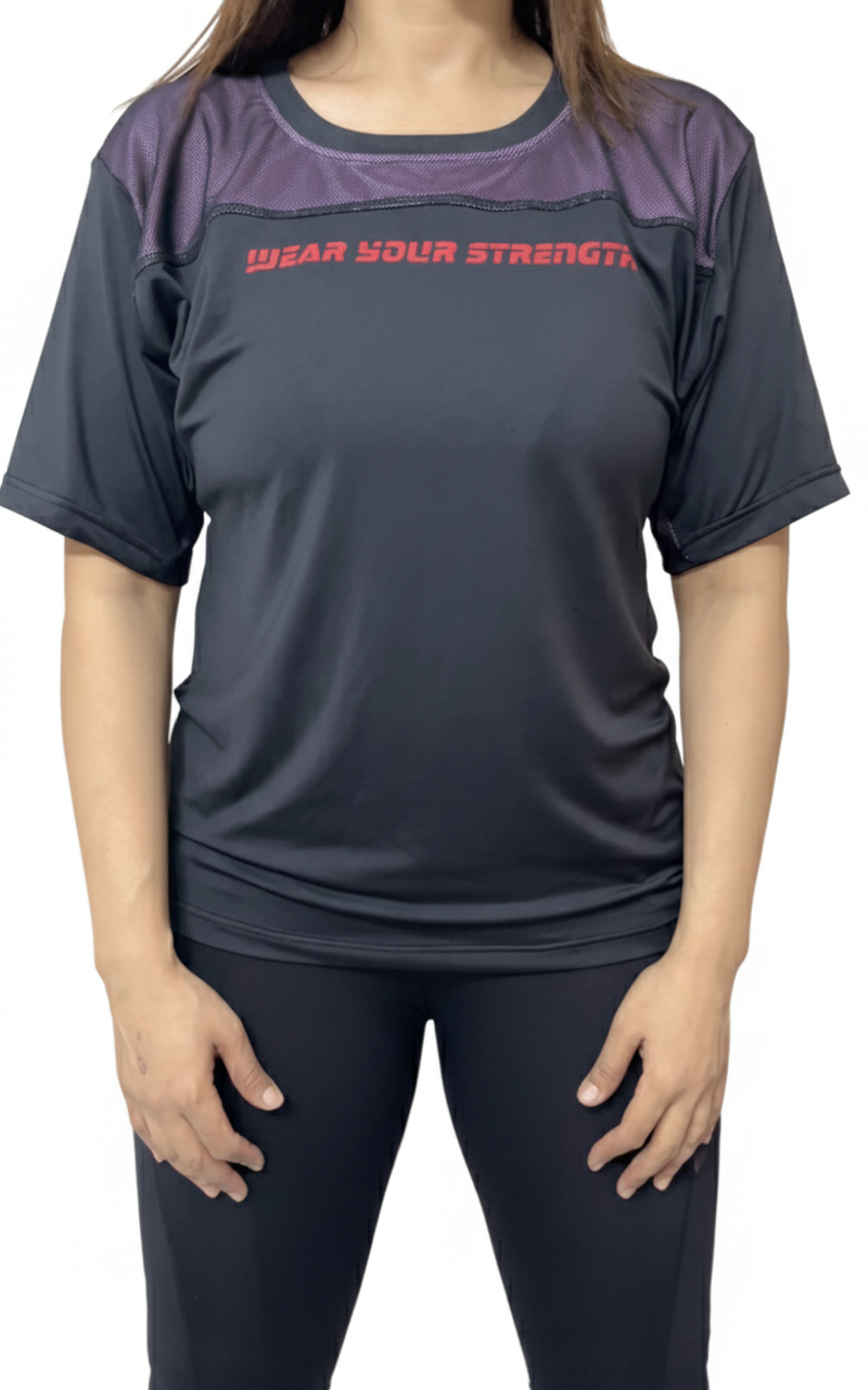 Pink Spark Black Tee