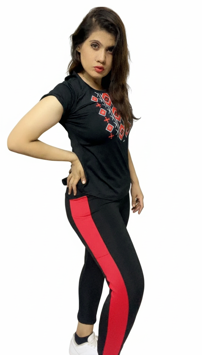 Cultural Vibes Ajrak Print Tee Shirts