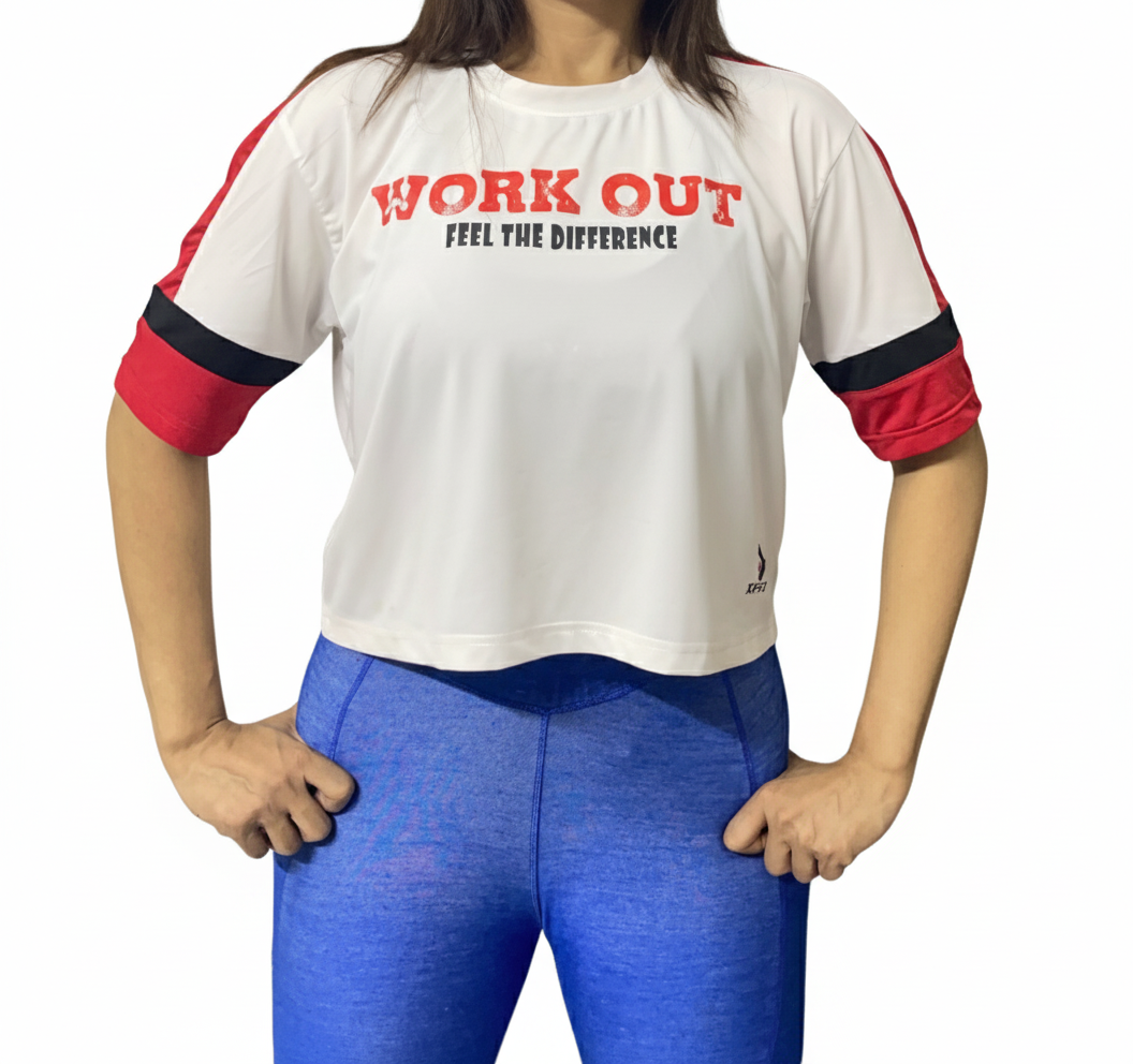 Drop And Crop Workout Tee Shirts