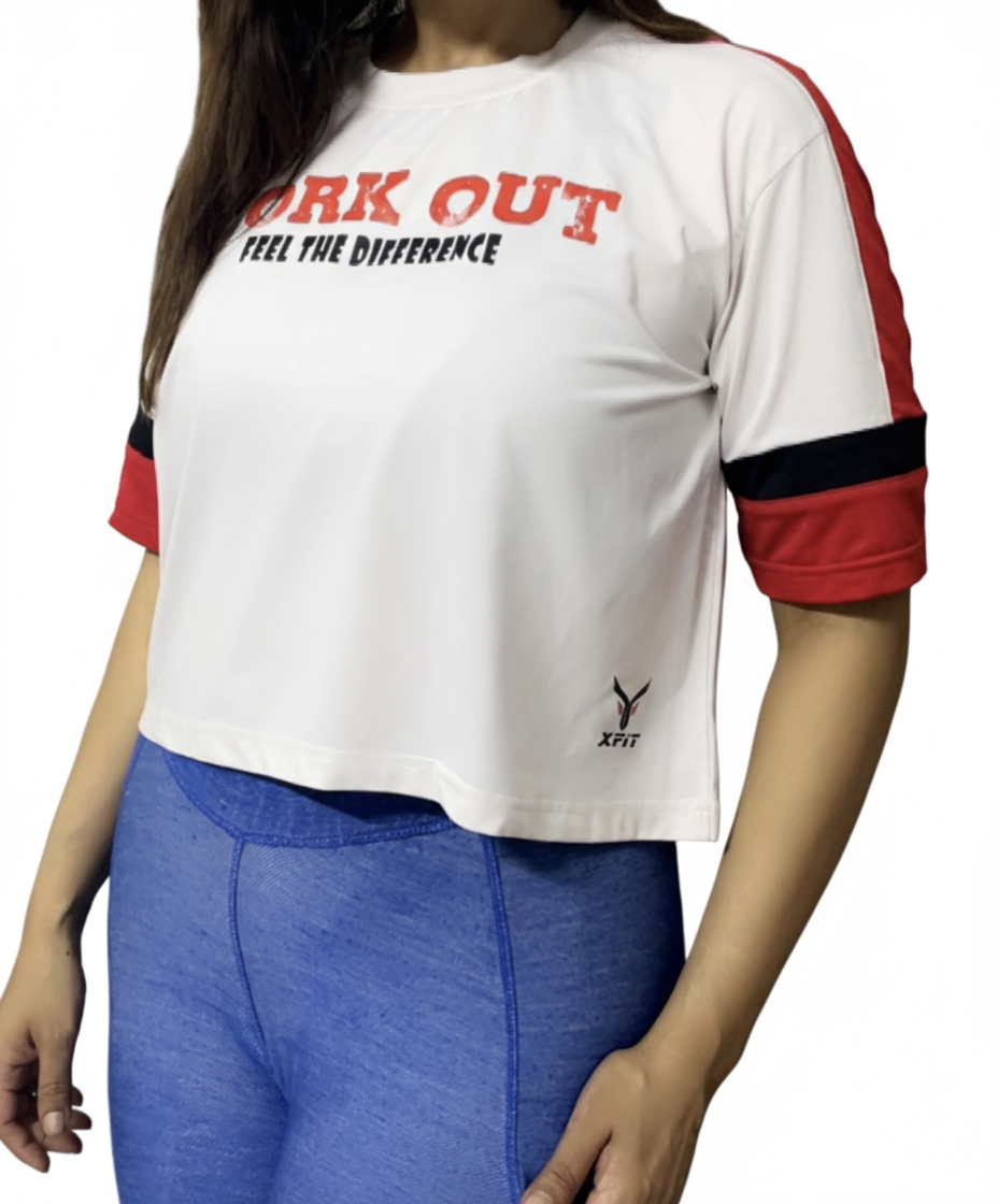Drop And Crop Workout Tee Shirts