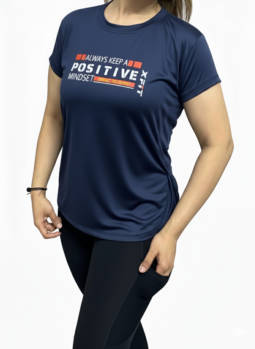 Relaxed Fit Slit-Hem Performance T-Shirt