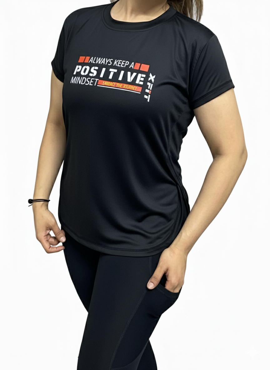 Relaxed Fit Slit-Hem Performance T-Shirt