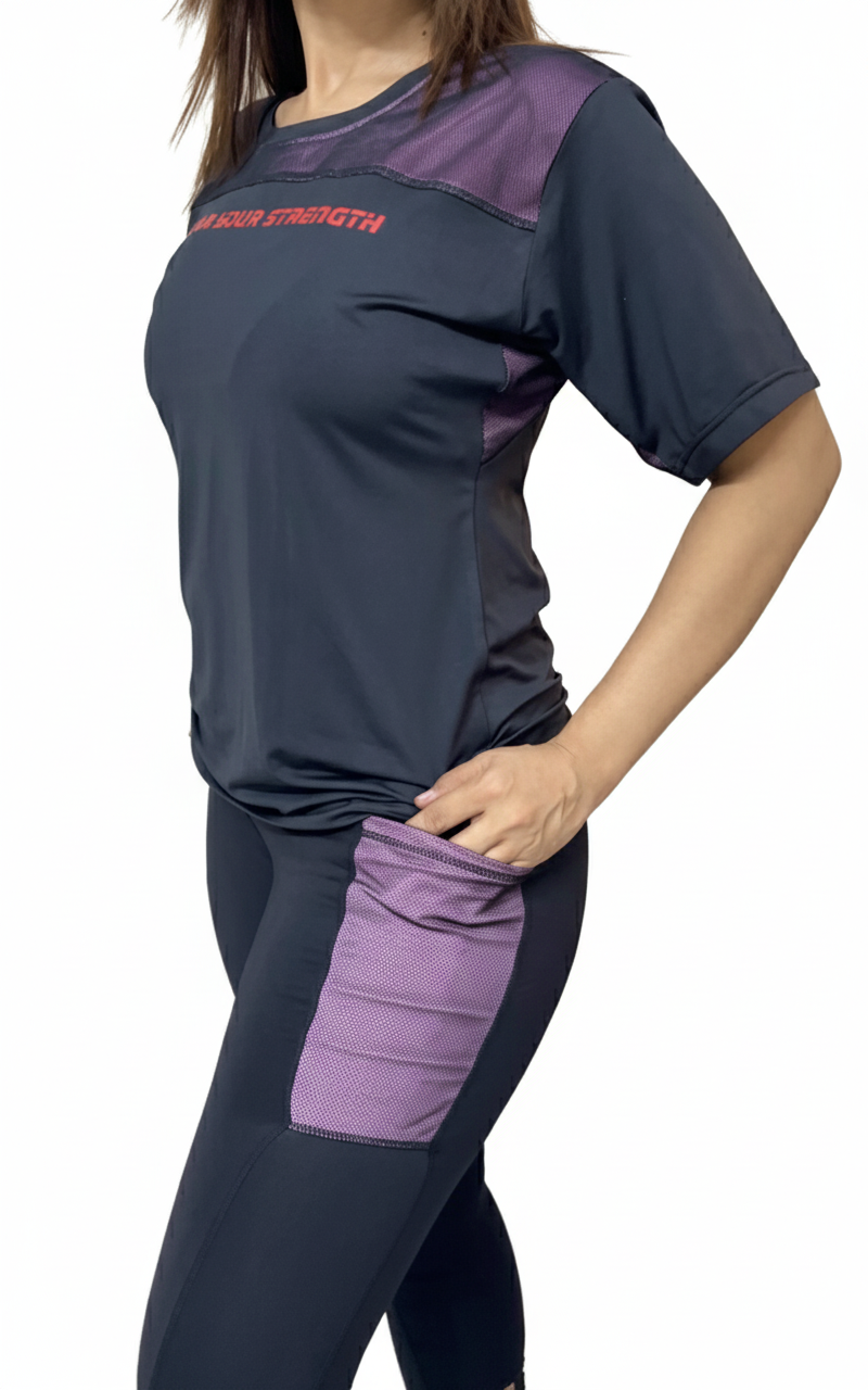 Pink Spark Black Tee