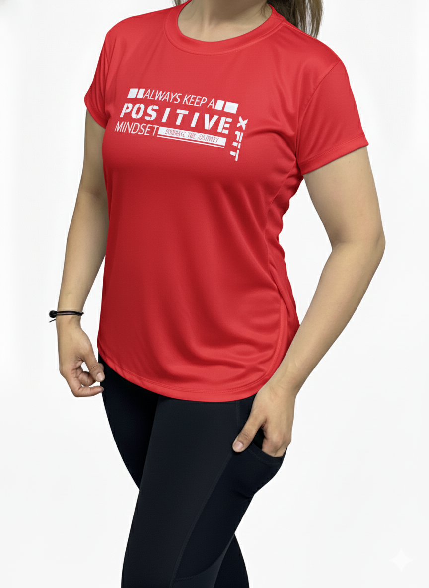 Relaxed Fit Slit-Hem Performance T-Shirt