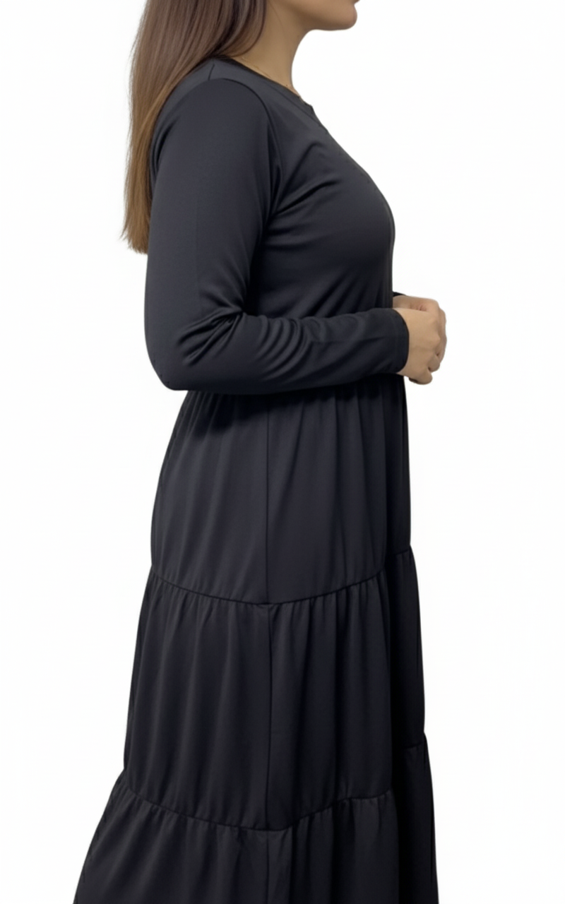 Stylish Tiered Maxi Dress Set