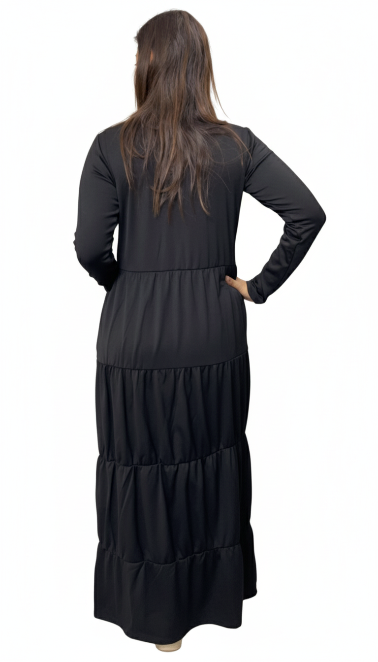 Stylish Tiered Maxi Dress Set