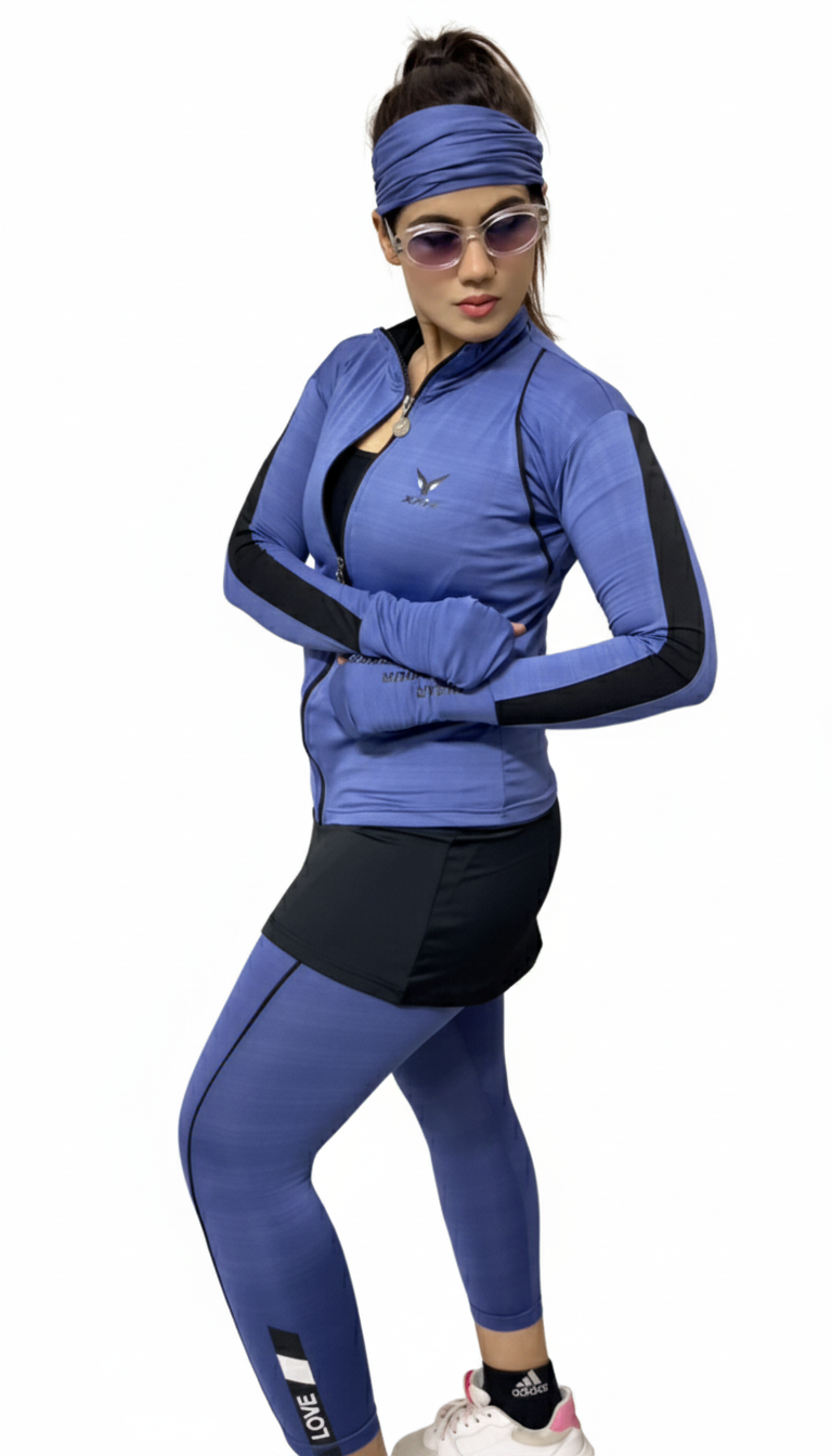 Two Tone 4 piece Padel Dress Style Skort Set