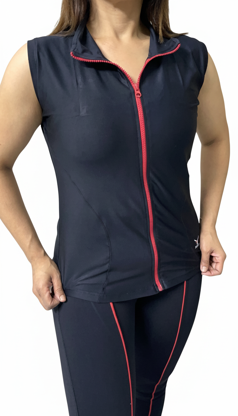 X-FITNESS Sleeveless Workout Vest With Flapper