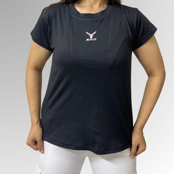 Grey Black Panel Tee Shirts