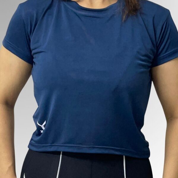 Blue Crop Tee Shirts