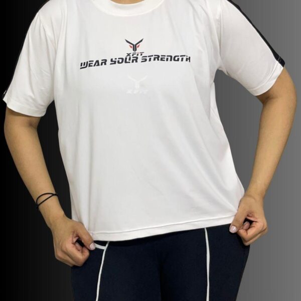 White Striped Tee Shirts